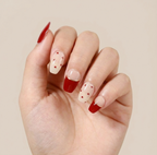 Unhas Red Velvet Heart