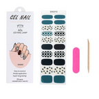 Unhas Azul Geométrico