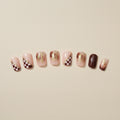 Unhas Postiças Mocha Gold