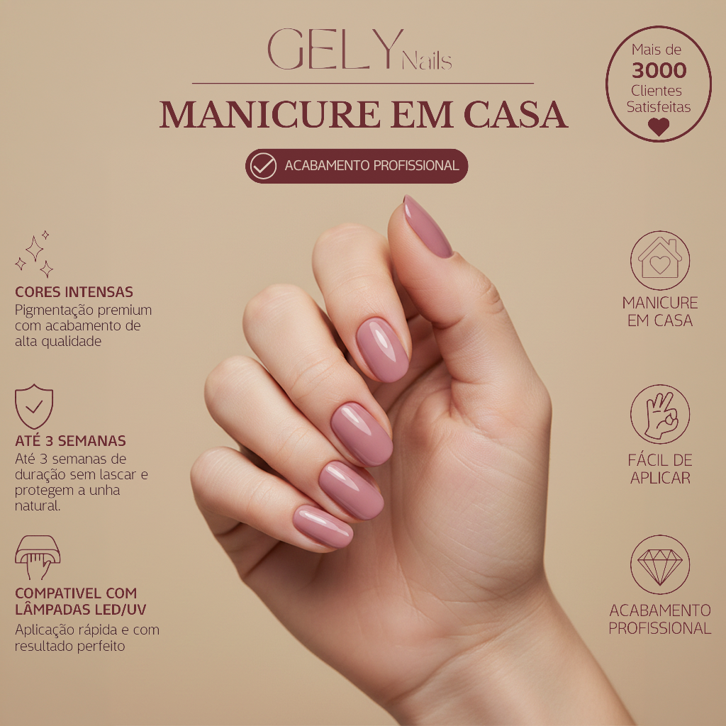 Gely Nails Rosa Pastel